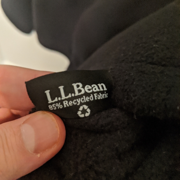 👣LL Bean Black Polartec Fleece Full Zip Jacket 2XL - Picture 4 of 5